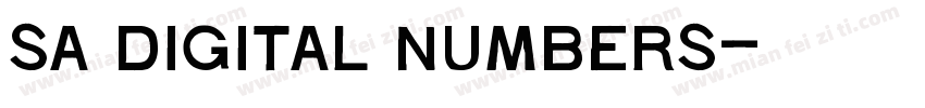 sa Digital Numbers字体转换